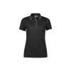 Womens Focus Short Sleeve Polos Black White